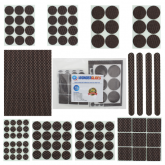 106pcs Assorted Self Adhesive Furniture Felt Pads - Non Slip